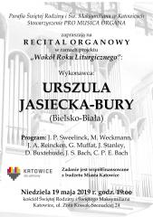 19 maja - recital organowy